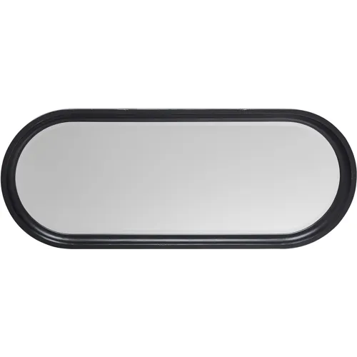 Caroline Oval Mirror - Soft Black