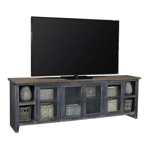 Eastport 97" Console w/ 4 Doors - Drifted Black