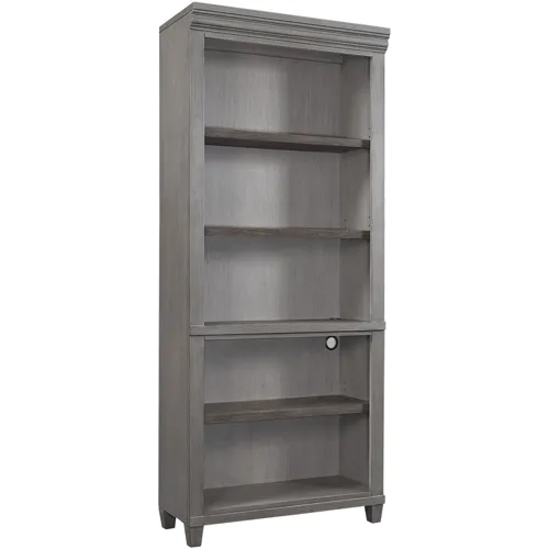 Caraway Open Bookcase - Aged Slate