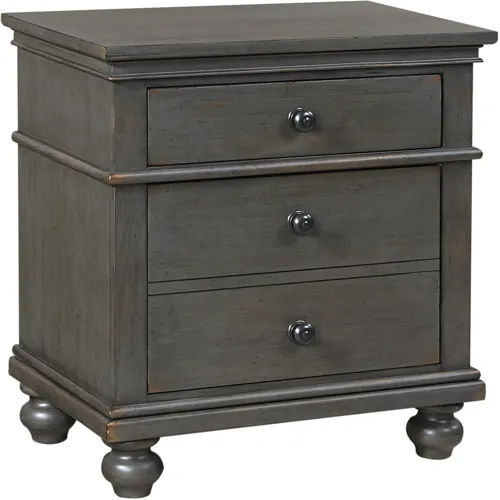 Oxford 2 Drawer Nightstand - Peppercorn