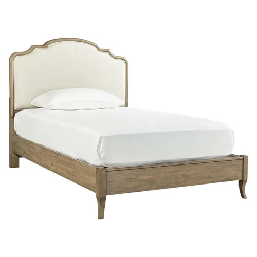 Provence Full Upholstered Non Storage Bed - Patine