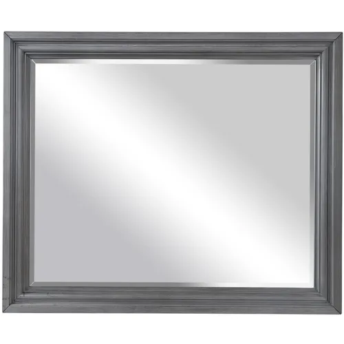 Caraway Landscape Mirror - Aged Slate