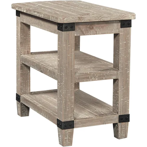 Foundry Chairside Table - Weathered Stone