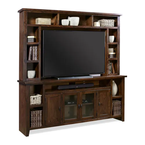 Alder Grove 84" Console & Hutch - Tobacco
