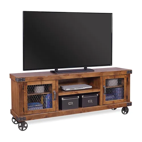 Industrial 74" Console - Fruitwood