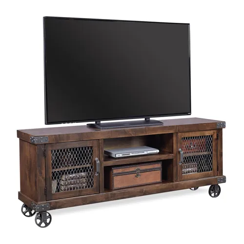 Industrial 74" Console - Tobacco