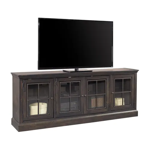 Churchill 84" Console w/ 4 Doors - Ghost Black