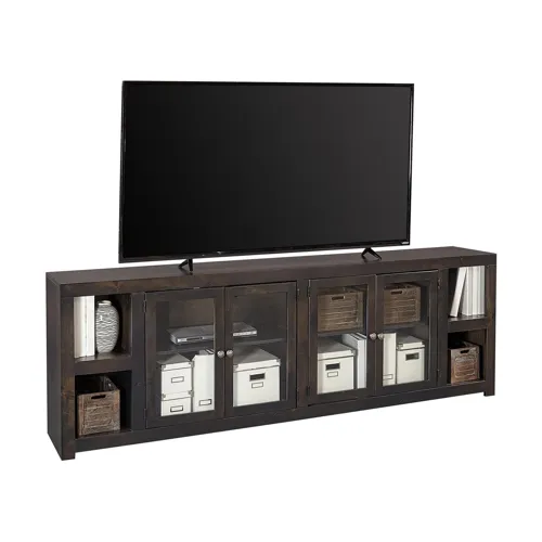 Ghost Black 97" Console w/ 4 Doors