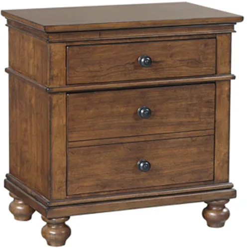 Oxford 2 Drawer Nightstand - Whiskey Brown