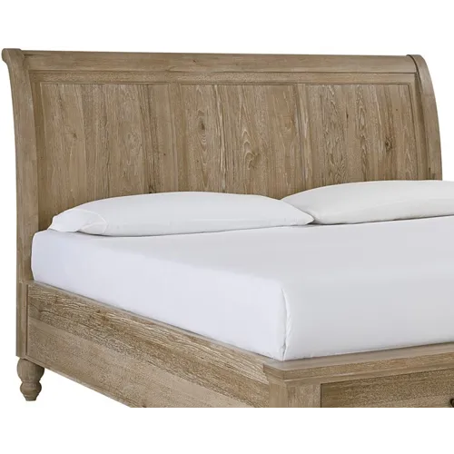 Cambridge Queen Sleigh Headboard - Modern Khaki