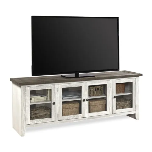 Eastport 74" Console w/ 4 Doors - Drifted White