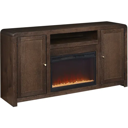 Cooper 66" Fireplace Console - Dark Cocoa