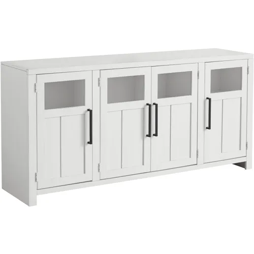 Finnegan 68" Console w/ 4 Doors - White