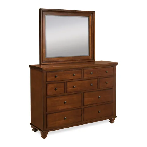 Cambridge Brown Cherry Chesser & Mirror