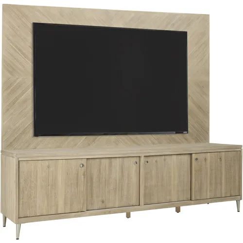 Maddox 80" TV Console w/TV Backer Panel - Biscotti