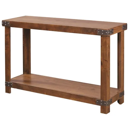 Industrial Sofa Table - Fruitwood
