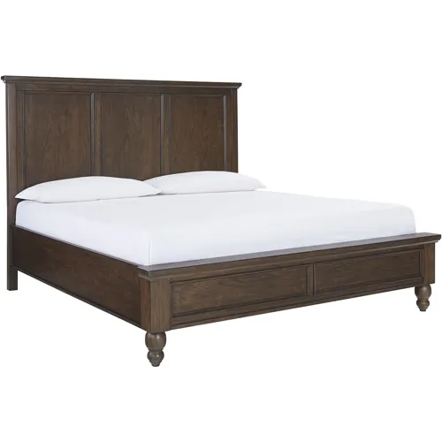 Cambridge King Panel Bed - Classic Cherry