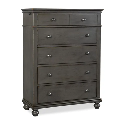 Oxford 5 Drawer Chest - Peppercorn