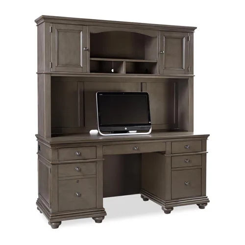 66" Credenza Desk & Hutch