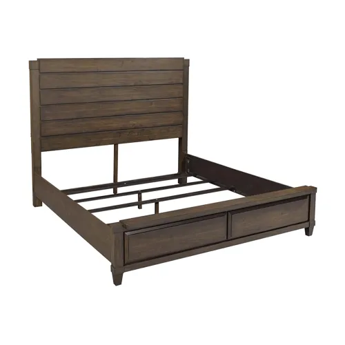 Easton Burnt Umber Queen Panel Bed