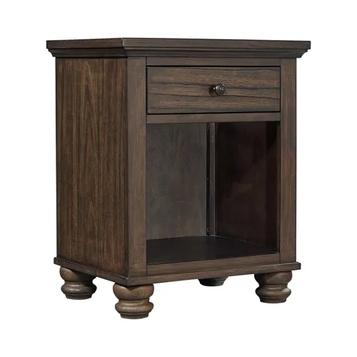 Hudson Valley 1 Drawer Nightstand - Chestnut