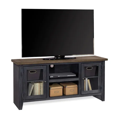 Eastport 58" Console w/ 2 Doors - Drifted Black