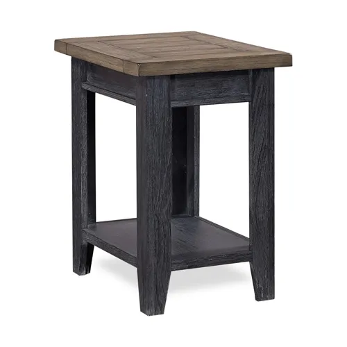 Eastport Chairside Table - Drifted Black