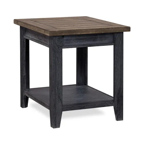 Eastport End Table - Drifted Black