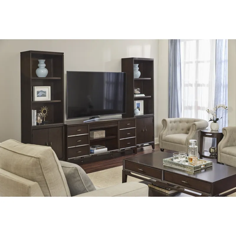 Sutton Round Accent Table - French Roast