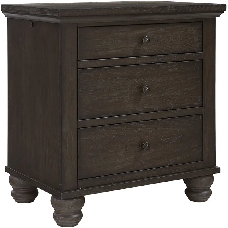 Cambridge 5 PC  Sleigh Storage Bedroom Set - Cracked Pepper
