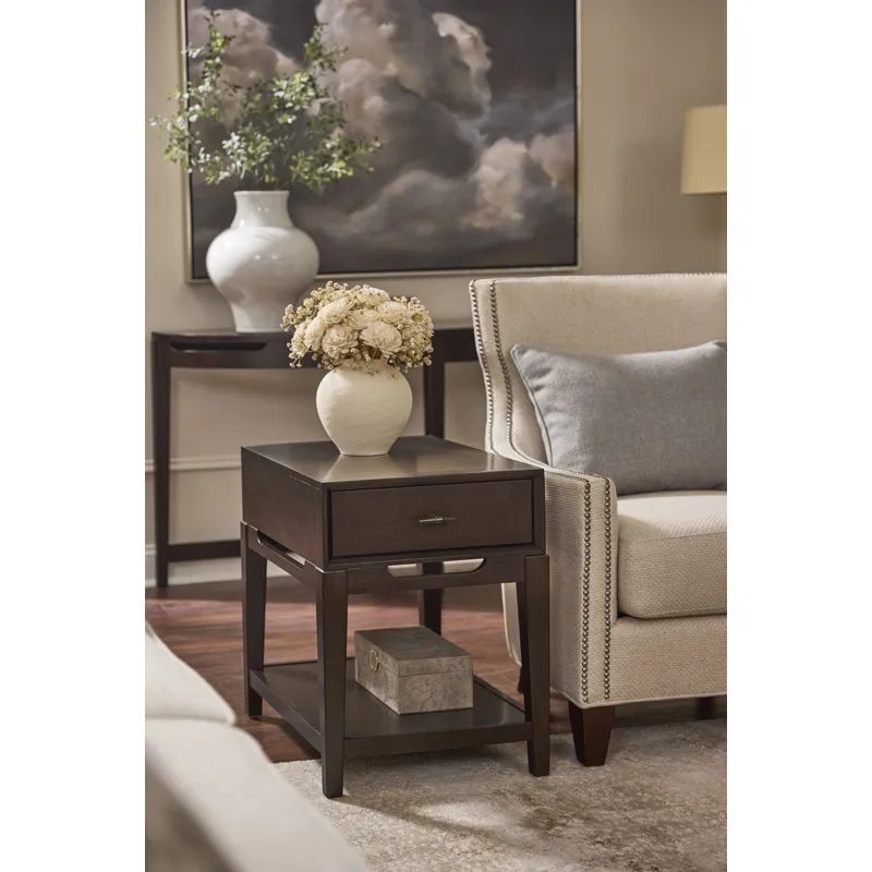 Sutton Chairside Table - French Roast