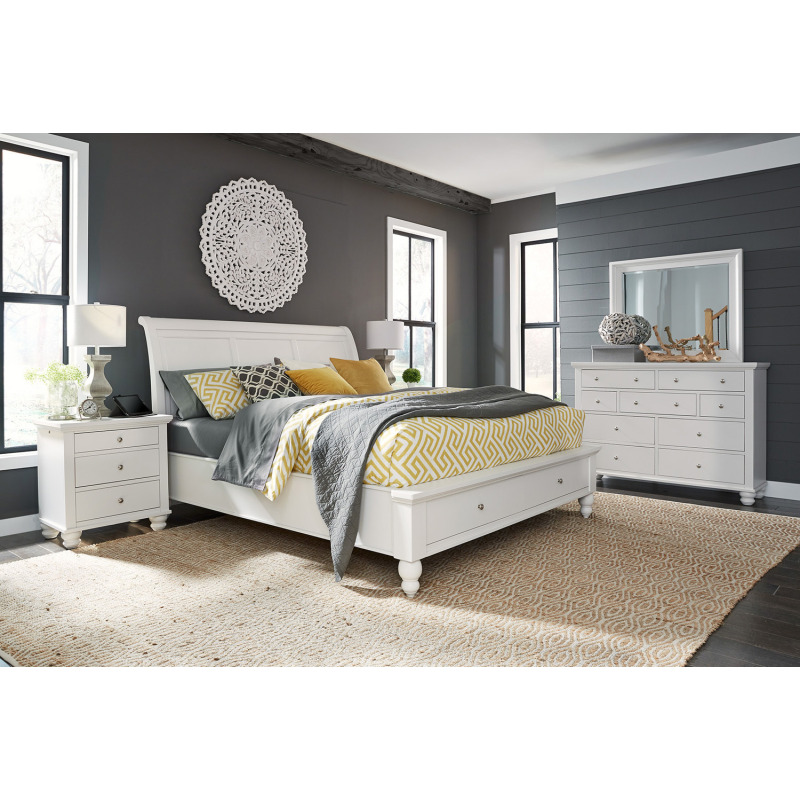 Cambridge Queen Storage Sleigh Bed