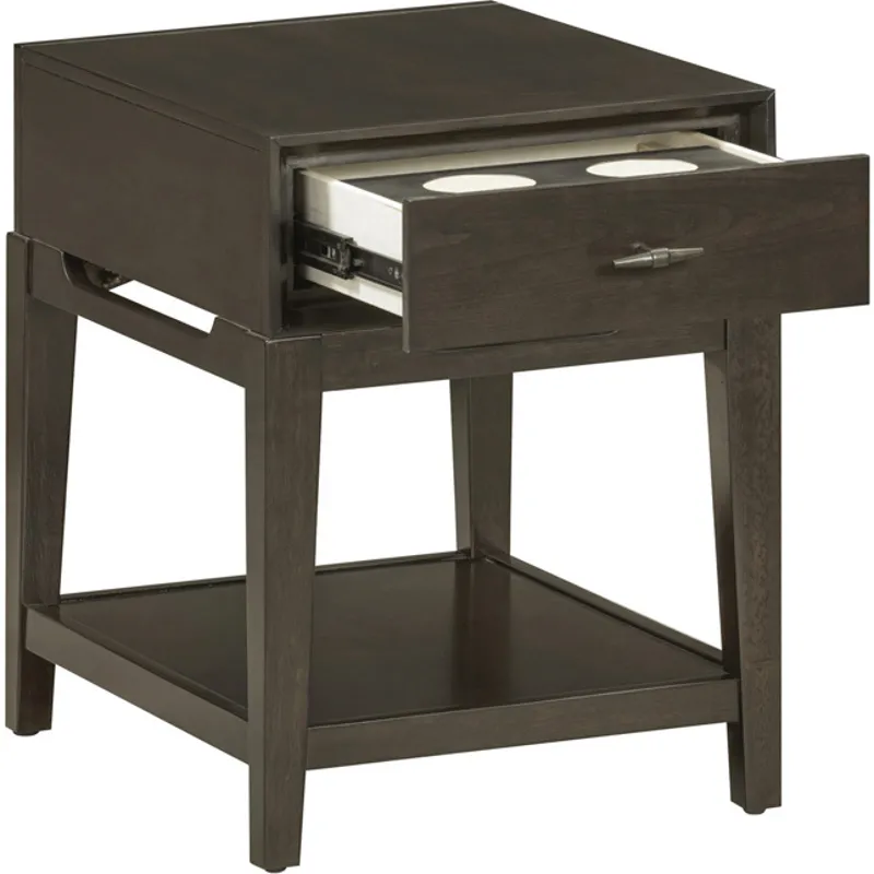 Sutton Chairside Table - French Roast