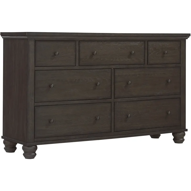 Cambridge 5 PC  Sleigh Storage Bedroom Set - Cracked Pepper