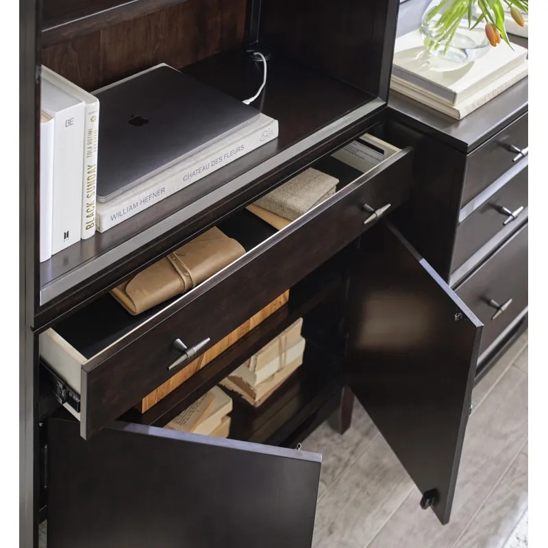 Sutton Door Bookcase - French Roast