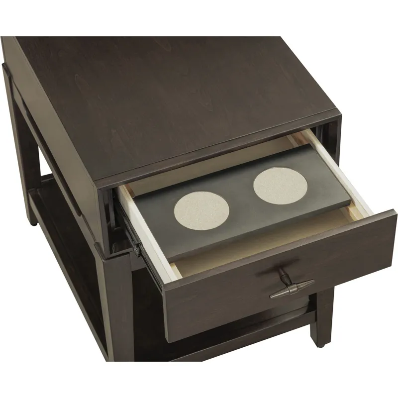 Sutton Chairside Table - French Roast