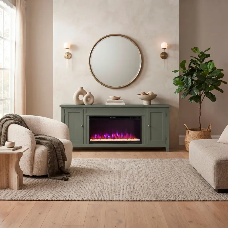 Grant 82" Console w/42" Fireplace