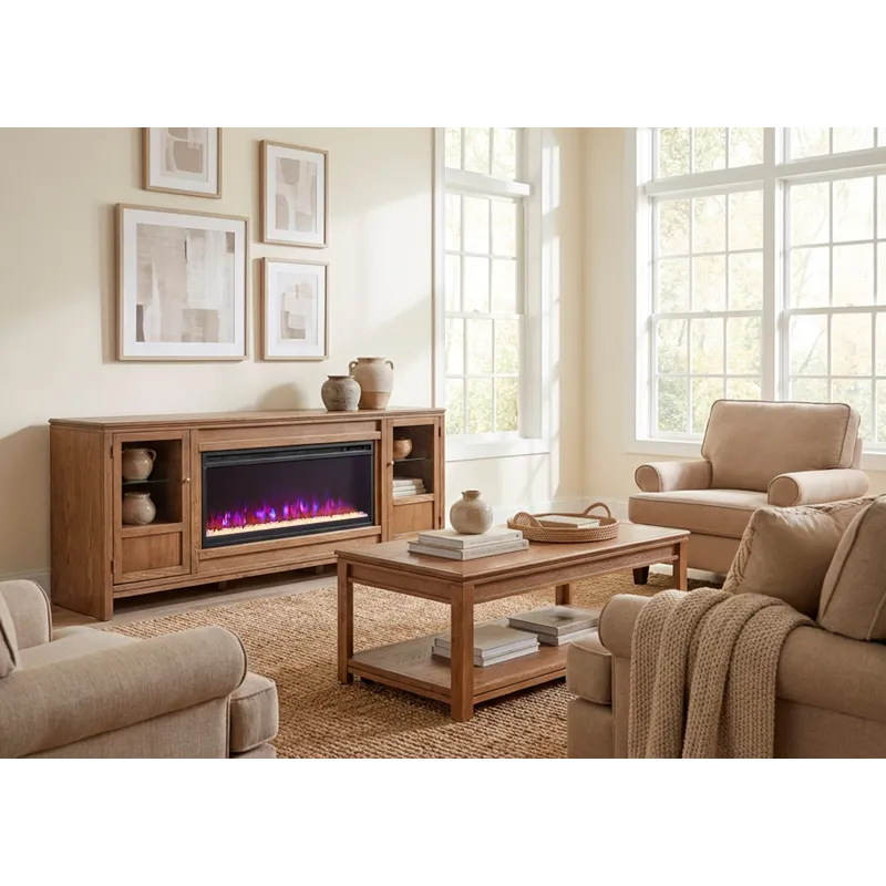 Sandro 80" Fireplace Console