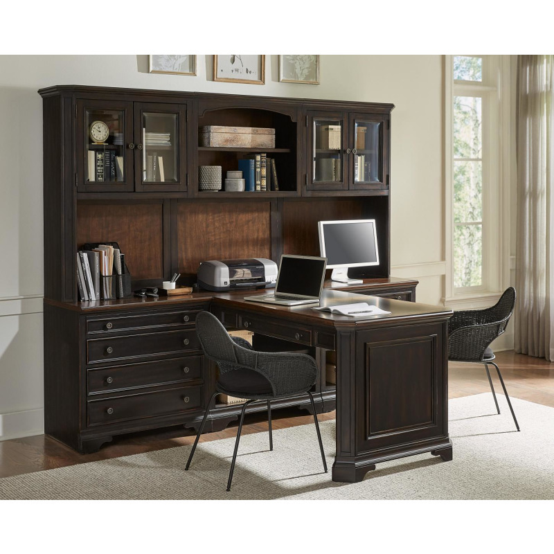 Hampton Black Cherry Modular Desk by Aspen Home NIS875131398 Horton