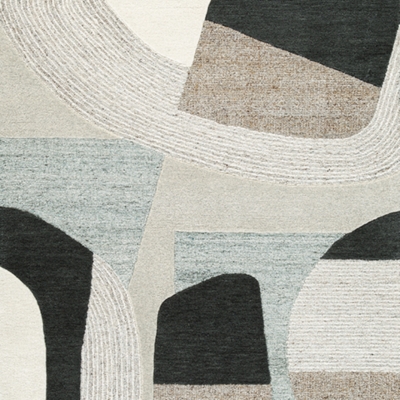 Grayish Teal/Taupe/Cream