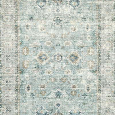 Teal/Beige/Ochre