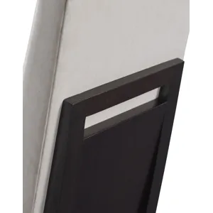 As Shown: fabric 94-540 (no longer available), Caviar finish