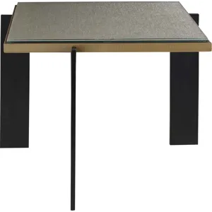 As Shown: Oil Rubbed Brass base, Bright Bronze with Mica glass top