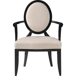 Barbara Barry Oval X-Back Dining Arm Chair