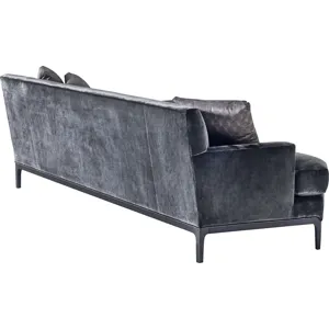 As Shown: fabric 19-812, pillow fabric 86-535 (no longer available), Black Mink finish, Oil Rubbed B