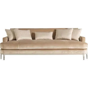 As Shown: fabric 19-811, Gray Mink finish, Antique Silver ferrules (no longer available)