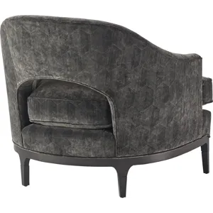 As Shown: fabric 19-840 (limited availability), Black Mink finish, Oil Rubbed Bronze ferrules