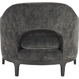 As Shown: fabric 19-840 (limited availability), Black Mink finish, Oil Rubbed Bronze ferrules