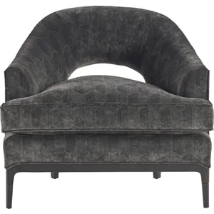 As Shown: fabric 19-840 (limited availability), Black Mink finish, Oil Rubbed Bronze ferrules