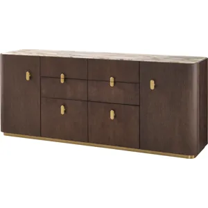 As Shown: Obsidian with Polished Calacatta Gold Marble